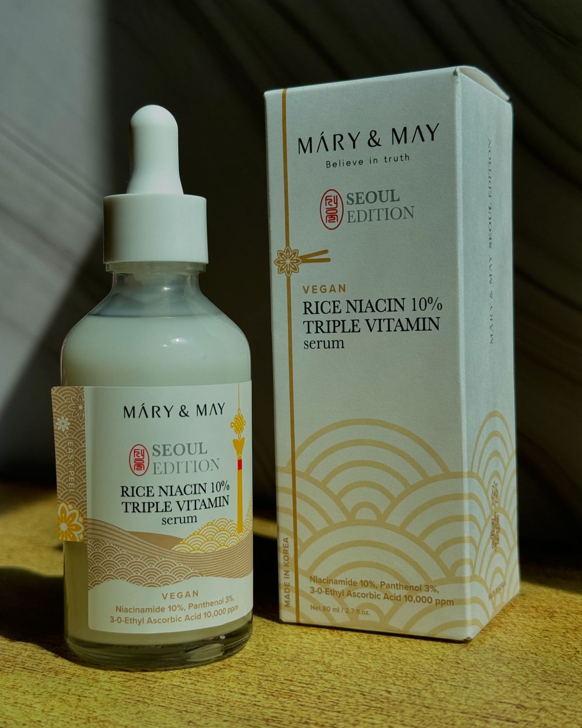 MARY & MAY Rice Niacin 10% Triple Vitamin Serum